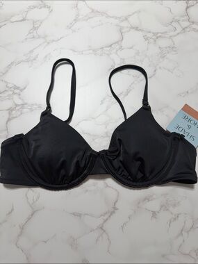Shade & Shore Black Underwire Swim Bra